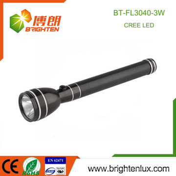 Fábrica Atacado Ni-Mh bateria Usado Metal Material Super Bright Emergência 3watt Cree recarregável de alta potência levou tocha luz